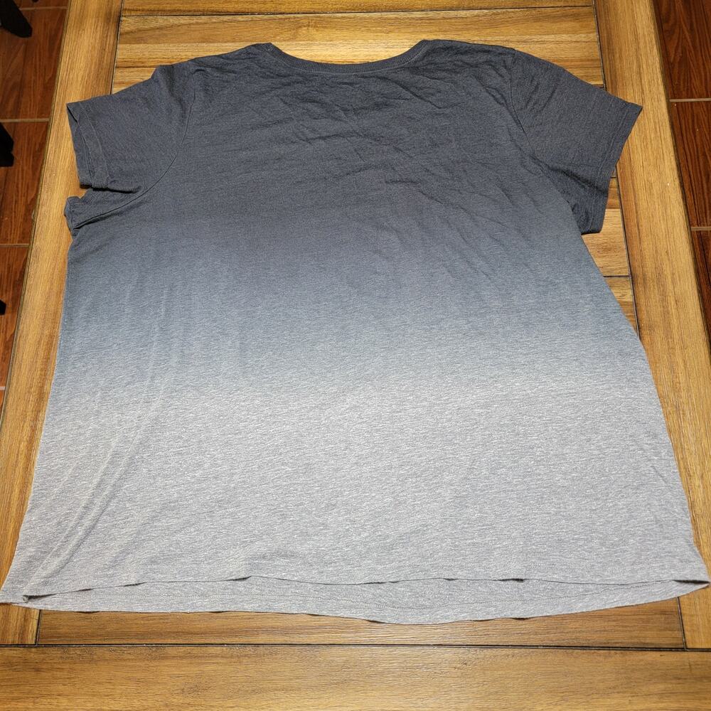 Torrid Classic Fit Black Fade Blouse w/ Floral Skull - Size 4 - Picture 3 of 5